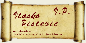 Vlaško Pislević vizit kartica